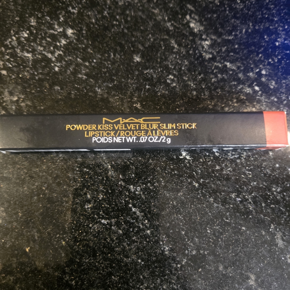 MAC Powder Kiss Velvet Blur Slim Stick Lipstick - Color Sweet Cinnamon